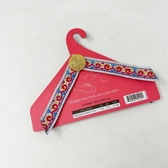 LINDSAY PHILLIPS Women’s Ribbon Straps Interchangeable for Switch Flops Medium - Picture 2 of 4